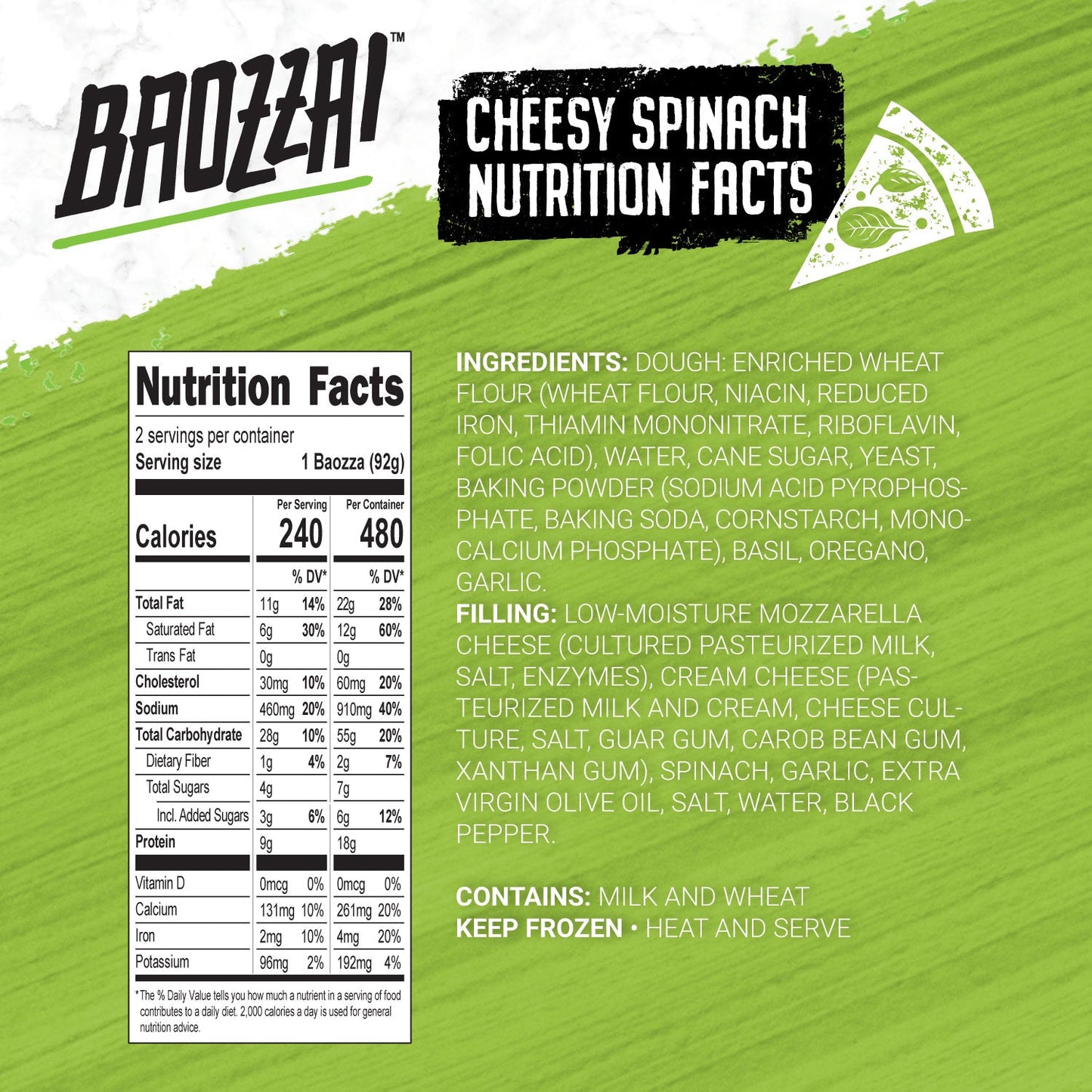 Cheesy Spinach Bundle (30 Baos)